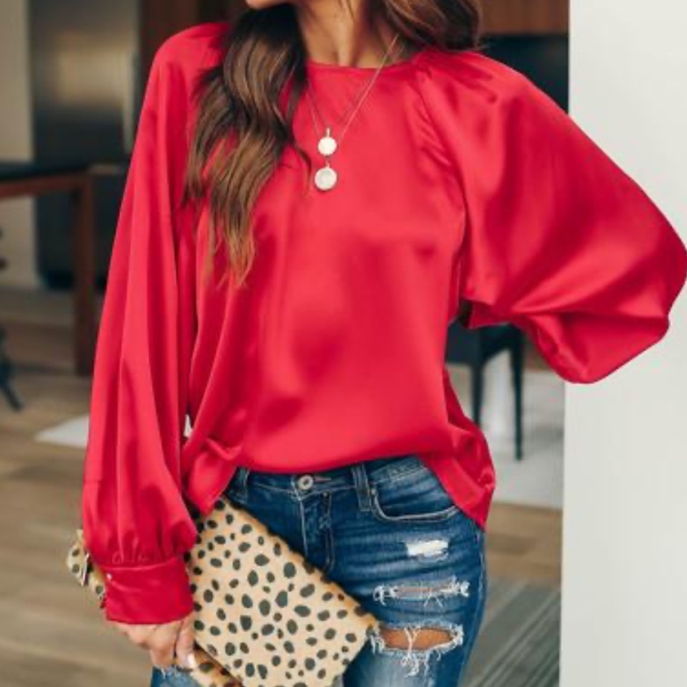 Red Blouse - Picture 3 of 3